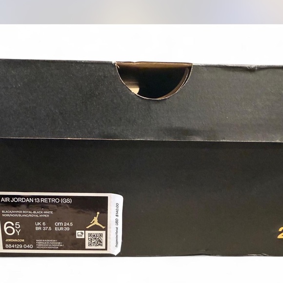 Air Jordan 13 Retro ’Black Hyper Royal’ (GS) - Picture 8 of 8